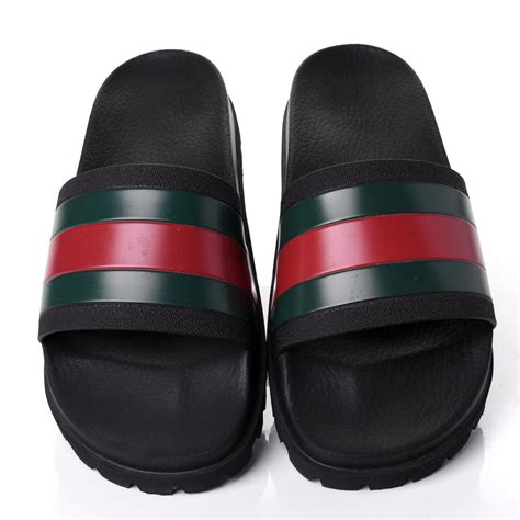 Gucci slide sandals rubber sole